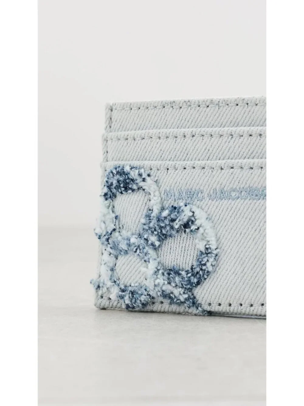 Light Wash Denim Card Case for Women | Stylish & Compact Accessory, One Size